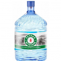 Вода 19 литров «Первый источник», одноразовая тара картинки